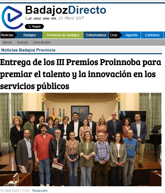 Noticia en Badajoz Directo